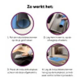 Papagaai - Vliegen - Blauw - Geel Inductie beschermer vinyl 3mm klein -zzzzzzz-cc-werking