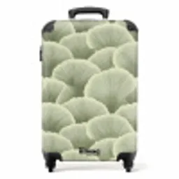 Waaier - Blad - Groen NBS - Handbagage koffer - Volwassenen Unisex middel -productfoto_recht