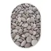 Kiezels - Stenen - Grijs Wandcirkel Ovaal Forex klein -3d