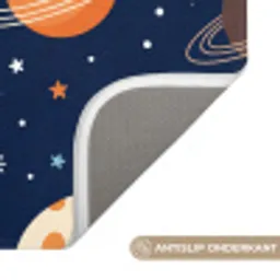 Ruimte - Planeten - Kleurrijk Badmat klein -USP_AntislipNL