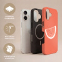 Watermeloen - Lijnen - Koraalrood Toughcase MagSafe Apple iPhone 17 klein -USP_Lagen_DE