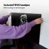 Lijntekening - Wit - Wielrennen - Snelheid Inductie beschemer met haakjes klein -ky-ophangen-nl