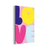 Love - Valentijn - Kleurrijk aluminium wit klein -3d