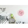 Bloem - Pioenroos - Roze Wandcirkel aluminium klein -kinderkamer