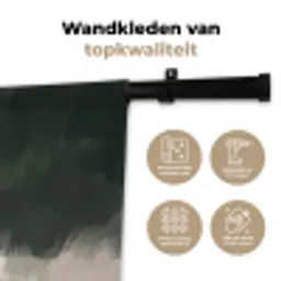 Edelhert - Gewei - Schildering - Rustiek Wandkleed katoen middel -sfeer2