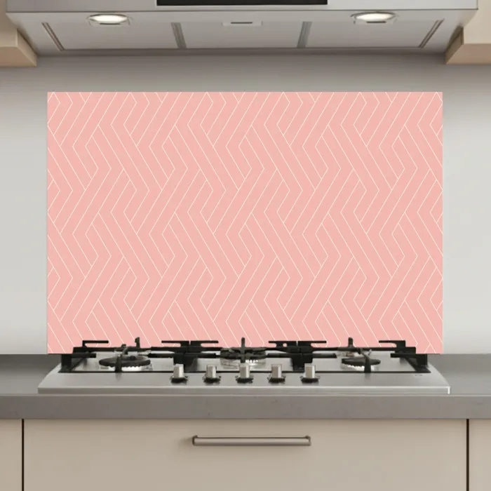 Zalmroze - Strepen - Patroon keuken achterwand spatscherm klein 900 -3d_website