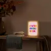 You're doing great - Roze - Kleurrijk Light Box met kabel (Tafellamp) klein -sfeer4