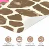 Tekst - Be cool or leave - Roze - Giraffenprint deurposter klein -tcloseup_DE