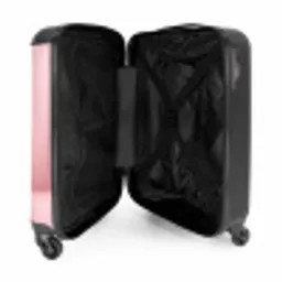 Roze ritselaar NBS - Handbagage koffer - Unisex middel -binnenkant
