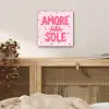 Amore vita sole - Roze - Hartjes aluminium wit klein -sfeer3