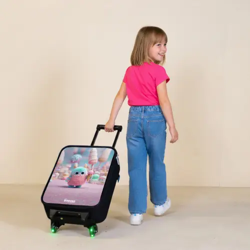 Zoet Monstersnoep Avontuur Kinderkoffer - Zwart klein -sfeer1