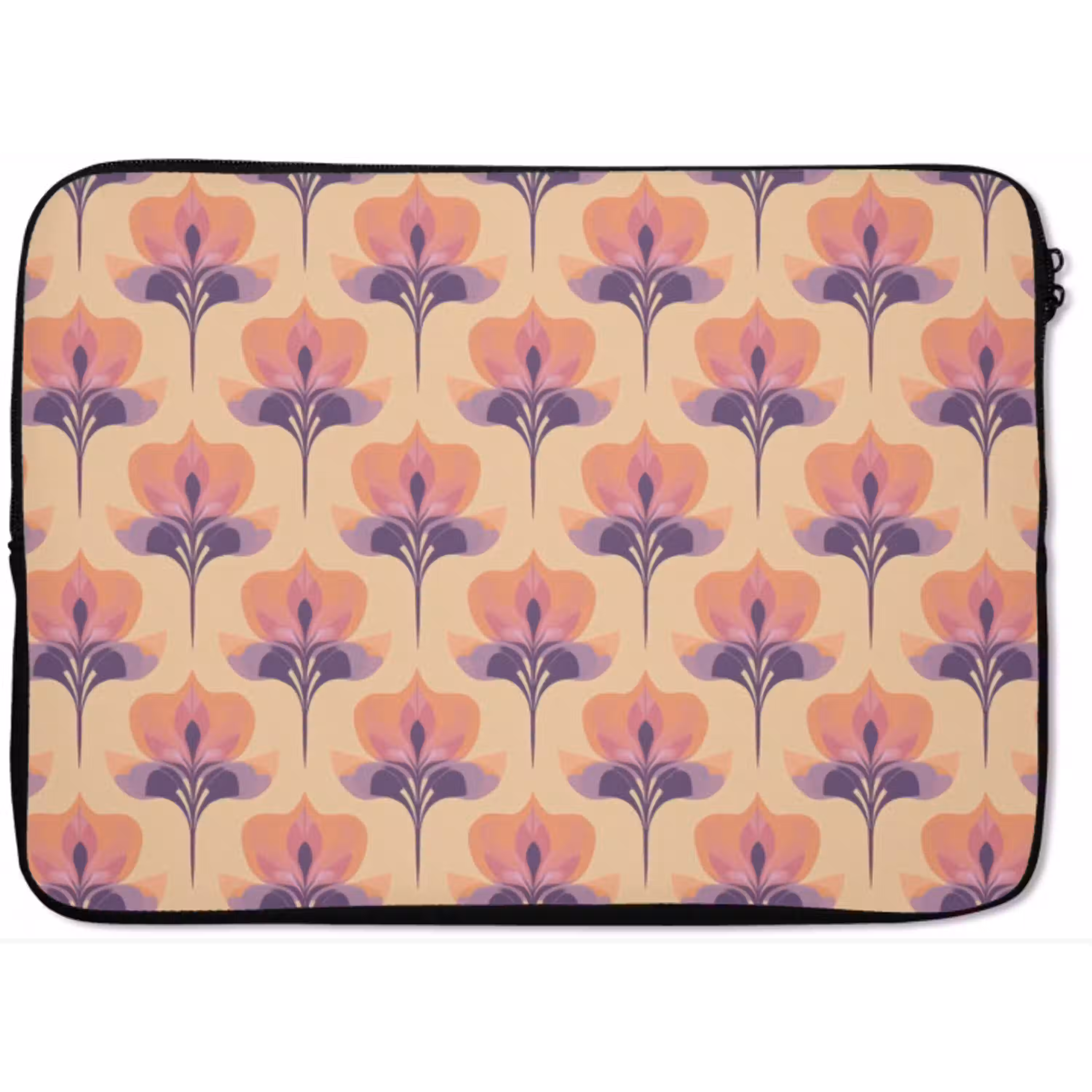 Botanisch - Patroon - Pastel laptophoes neopreen klein 279 -zkaufland3dotto