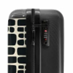 Modern - Organisch - Zwart NBS - Handbagage koffer - Volwassenen Unisex middel -slot