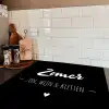 Zomer, zon, wijn & kletsen - Tekst - Zomer - Wijn - Quotes Inductie beschermer vinyl 3mm middel -sfeer3