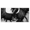 Paard - Sport - Zwart - Wit Muismat XXL klein -3d_leeg