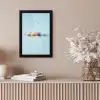 Macarons - Kleurrijk - Pastel fotolijst zwart zonder passe partout klein -sfeer5