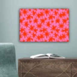 Modern - Sterren - Roze canvas 2cm klein 34 -sfeer4