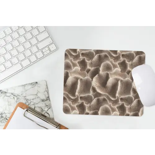 Waaiervorm - Beige - Vezel textuur muismat rubber klein 262 -witbureau