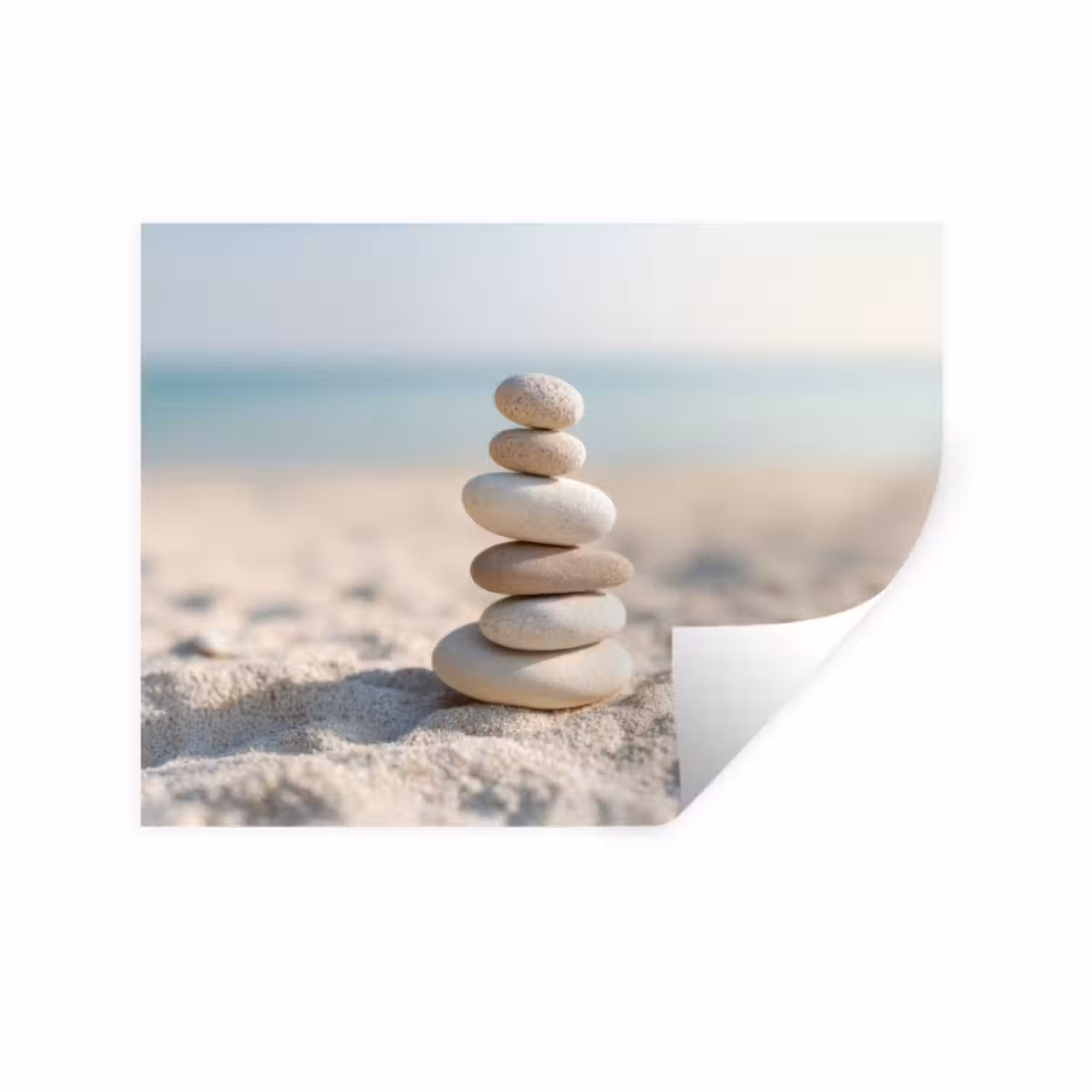 Wandtattoo – Steine - Stapel - Sand - Meer