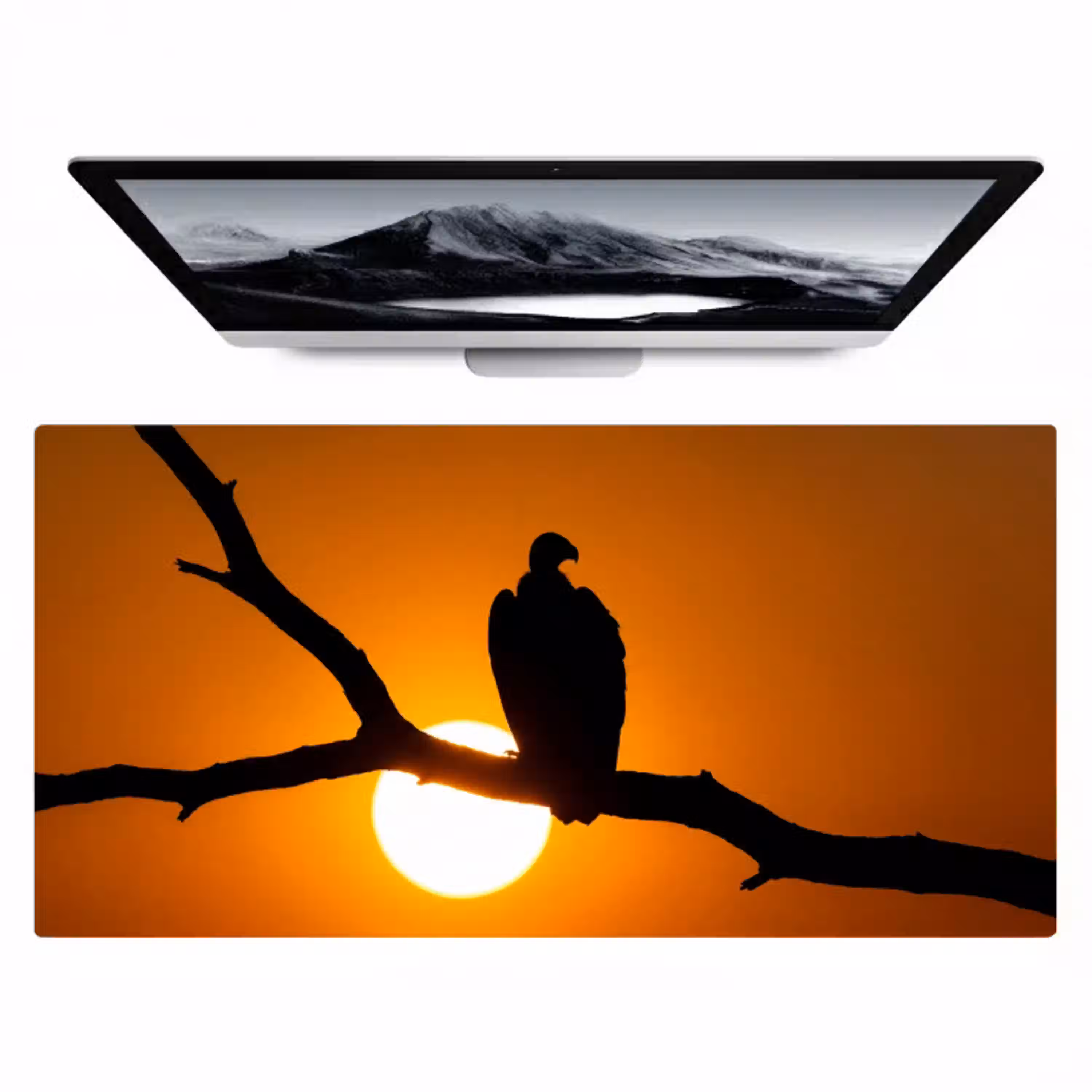 Gier - Tak - Zon - Oranje Muismat XXL klein -zzz3d