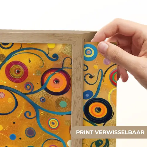 Abstract - Boom - Levensboom - Modern Light Box met batterij (Wandlamp) middel -USP_websiteprintNL