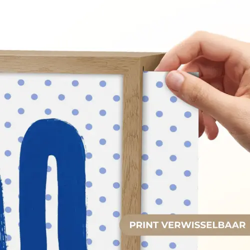 Ciao - Blauw - Stippen Light Box met batterij (Wandlamp) middel -USP_websiteprintNL