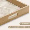 Lichtbeige - Goudbruine Nerven - Marmer Dienblad Rechthoek middel 911 -USP_HandgreepNL