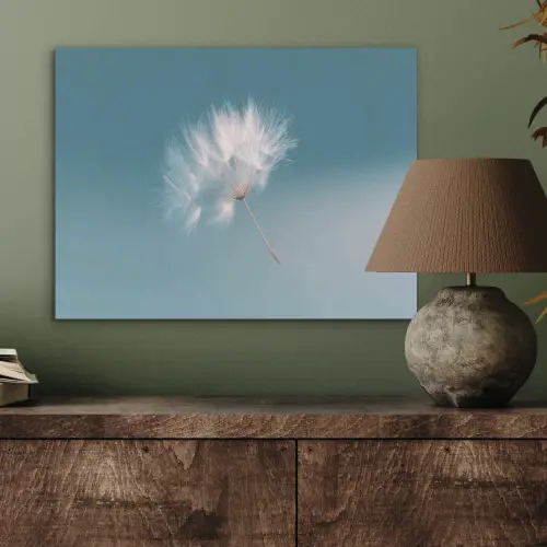 Paardenbloempluisje - Blauw - Lucht PET vilt klein -sfeer2