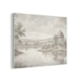 Landschap - Water - Natuur - Sepia PET vilt klein -3d