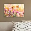 Vlinders - Oranje - Bloemen canvas 2cm klein -sfeer3
