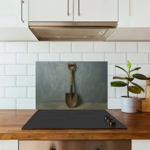 Schep - Gereedschap - Schilderij keuken achterwand spatscherm klein -sfeer2