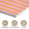 Verticaal - Strepen - Oranje - Ciao bella PET vilt klein -closeup_DE