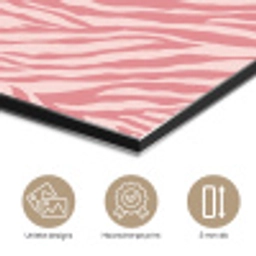Zebra - Print - Roze aluminium wit klein 46 -closeup_NL