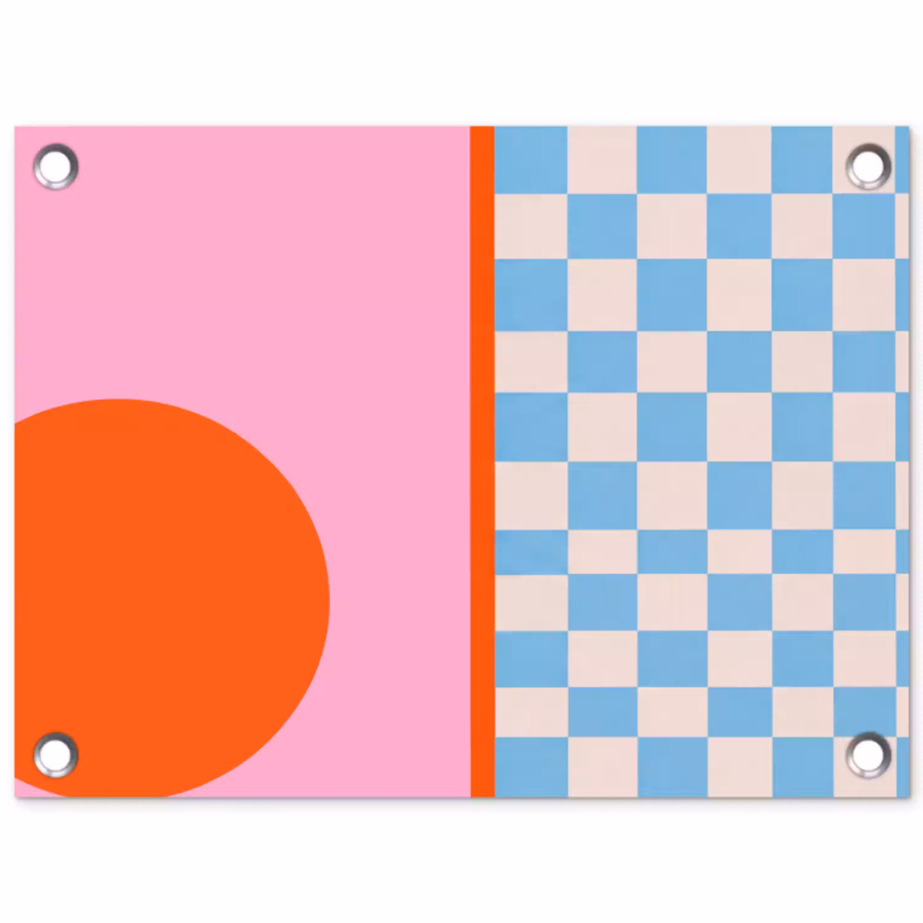 Abstract - Vormen - Geometrisch - Modern - Kleurrijk tuinposter los doek klein -3d