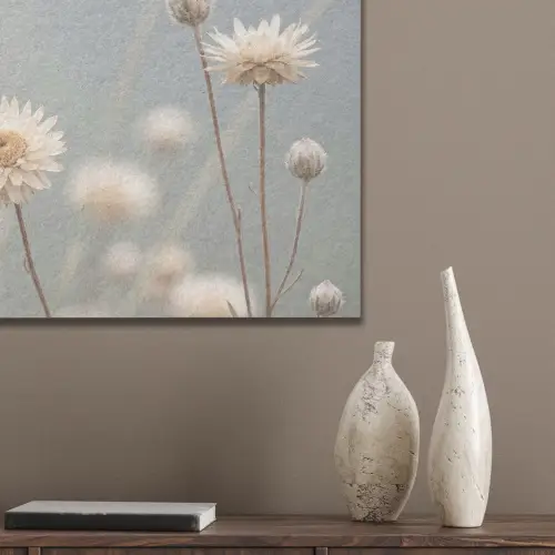 Strobloemen - Wit - Daglicht PET vilt klein -sfeer6_closeup