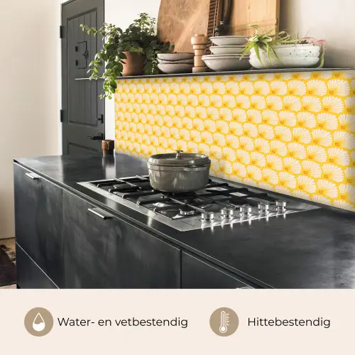 Art Deco - Design - Schelp - Geel keuken achterwand 2 middel 871 -usp_NL