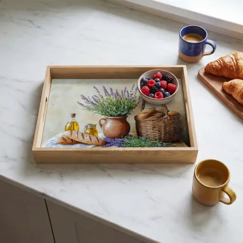 Lavendel - Brood - Stilleven Dienblad Rechthoek middel -sfeer2