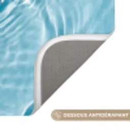 Water - Blauw - bubbels Badmat klein -USP_AntislipFR