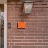 Witte hartjes in hoeken - Sierlijk Naambord Rechthoek middel -sfeer7-rechthoek-S