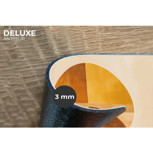 Cirkels - Geel - Minimalistisch Placemat vinyl groot -closeup