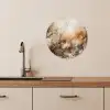 Aquarel Aardsymfonie KitchenYeah - Keuken - Wandcirkel Forex klein -sfeer3