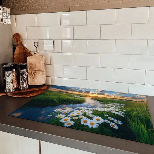 Beekje - Landschap - Margriet Inductie beschermer vinyl 3mm klein -sfeer3
