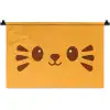 Kat - Simplistisch - Oranje - Vrolijk Wandkleed katoen klein -zz3d