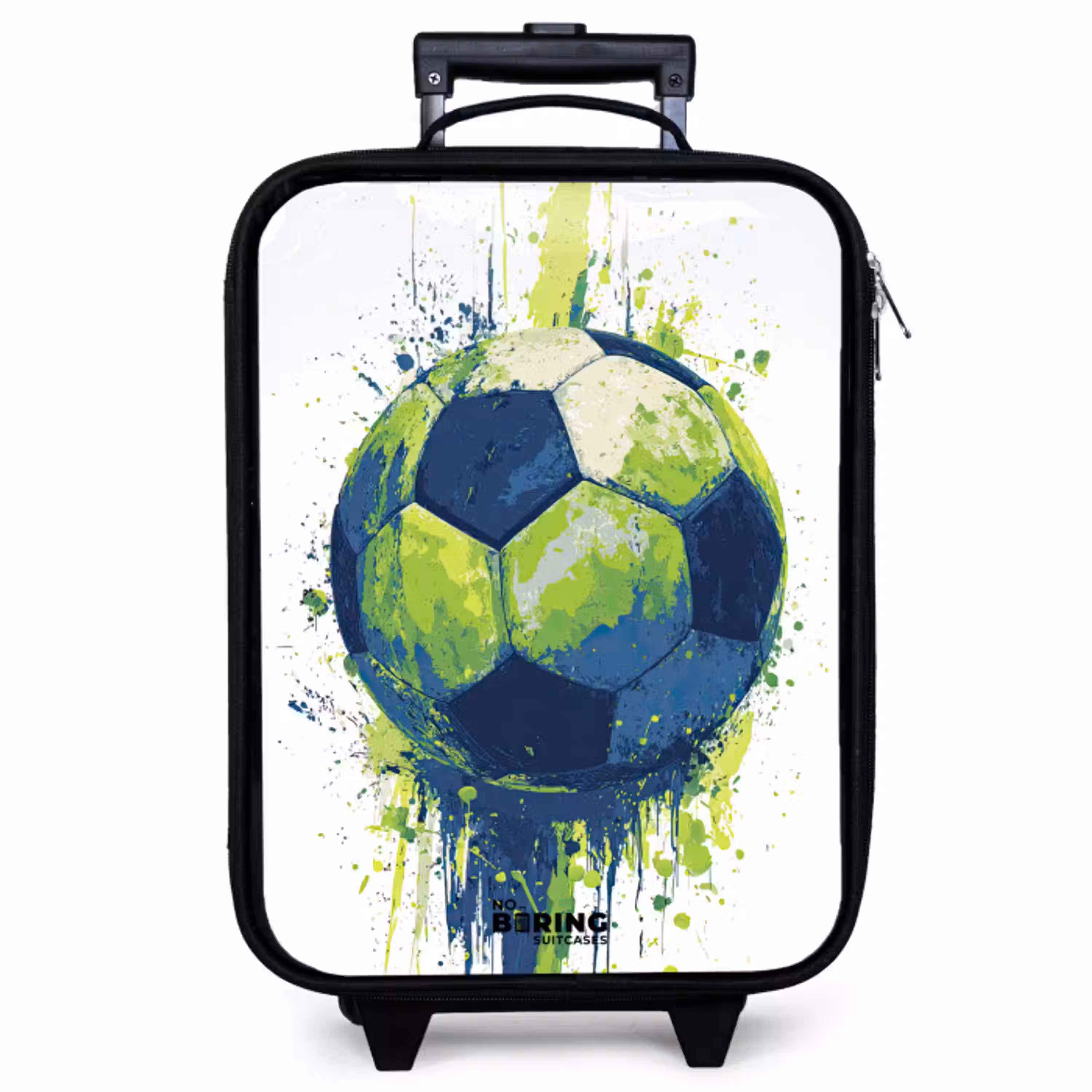 Voetbal - Verf - Groen - Blauw Kinderkoffer - Zwart klein -zzz_website3d