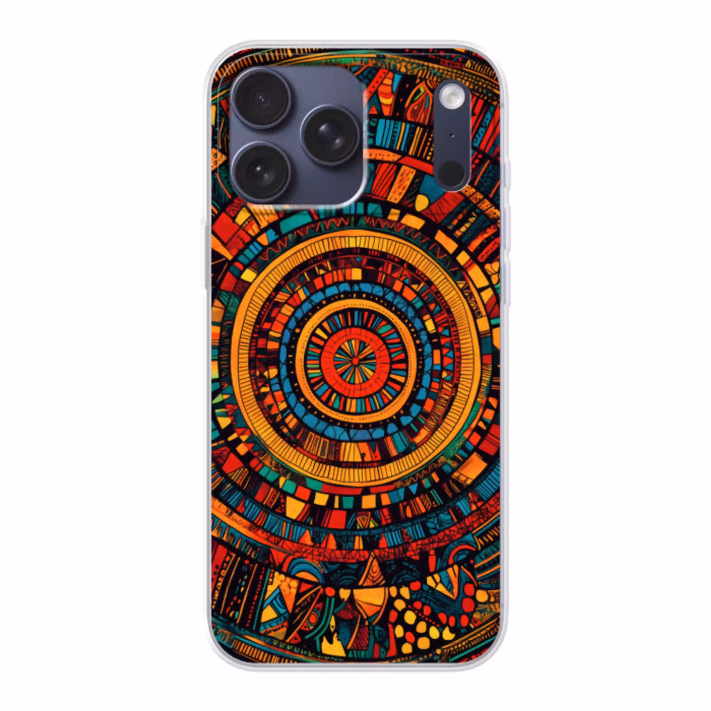 Mandala - Cirkels - Patronen Telefoonhoesje iPhone 17 Pro Max klein -3d