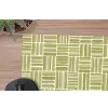 Vlecht - Patroon - Groen muismat rubber klein 262 -closeup
