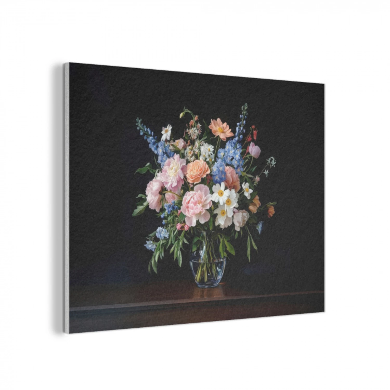 Pastel - Bloemen - Glazen - Vaas PET vilt klein -3d