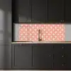 Waaier - Motief - Zalmroze keuken achterwand 2 middel 871 -sfeer1