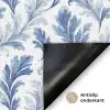 Frans - Citroen - Bladeren  - Blauw Deurmat klein 898 -antislip_NL