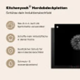 Sterrennacht van Paardenbloem Inductie beschermer vinyl 3mm middel -zzzzzzusp-haakje_DE
